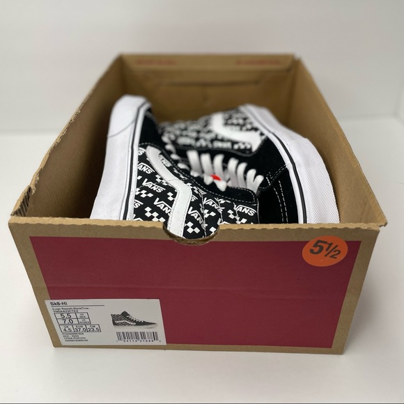 NEW Vans Sk8-Hi ‘Logo Repeat’ - Picture 9 of 10